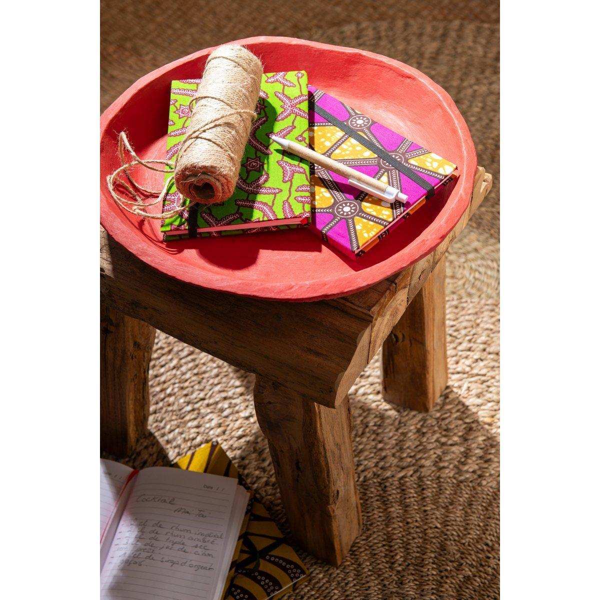 J-Line Schüssel – Pappmaché – Rot – 3er-Set - HomeDesign Knaus