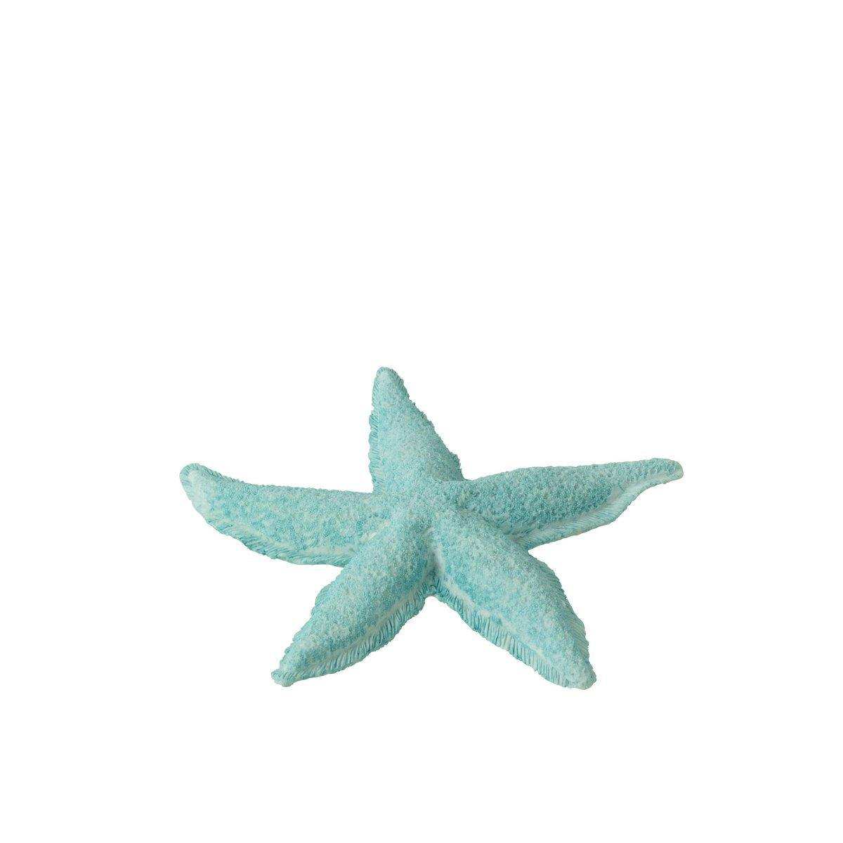 J-Line Seestern Polyresin Azure Small - HomeDesign Knaus