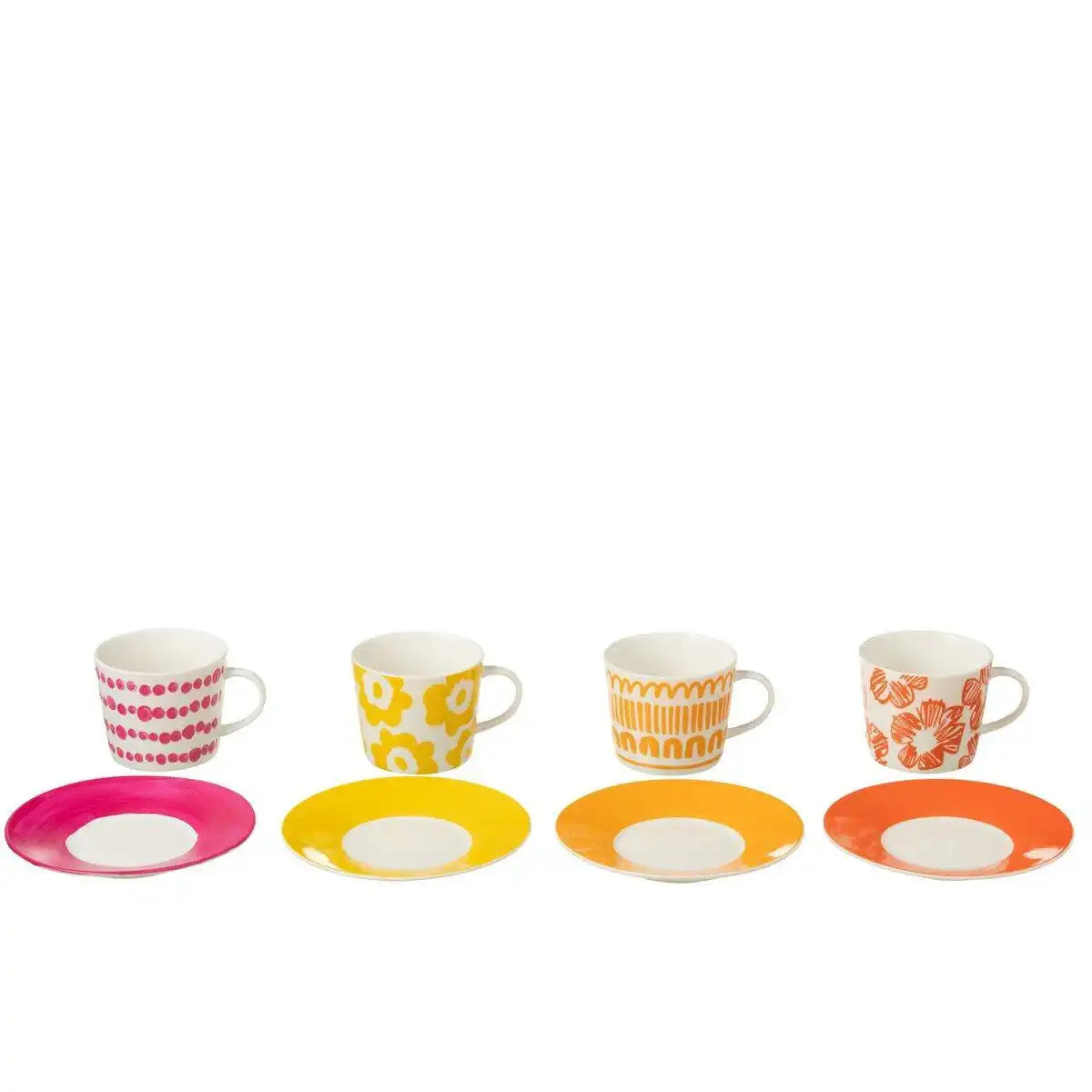 J-Line Set 4 Beutel + Geschirrbox, Keramikmischung, groß - HomeDesign Knaus