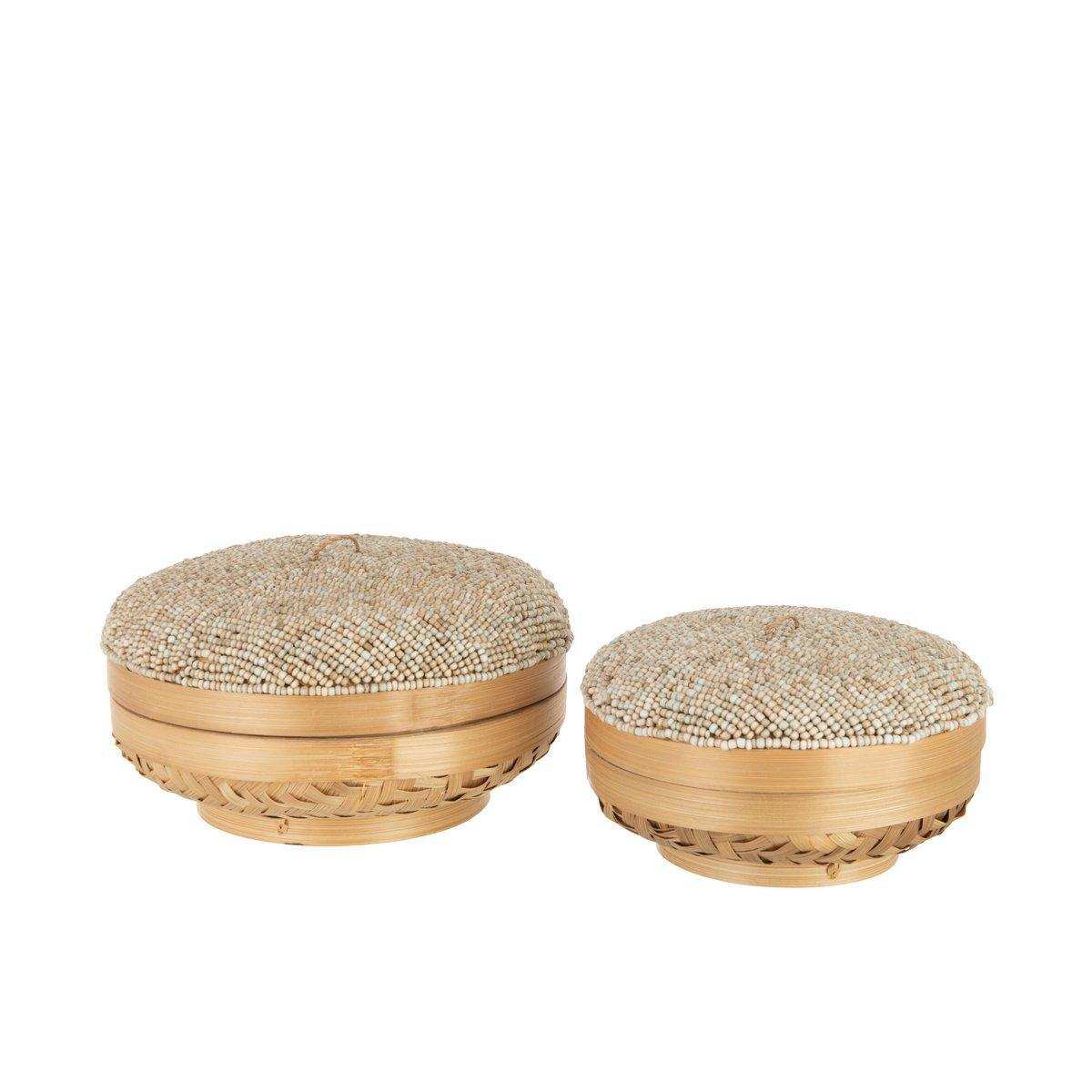 J-Line Set mit 2 Boxen Elia – Bambus – Natur - HomeDesign Knaus