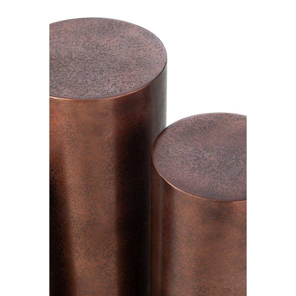 J-Line Set mit 3 runden Säulen aus Metall in Bronze - HomeDesign Knaus
