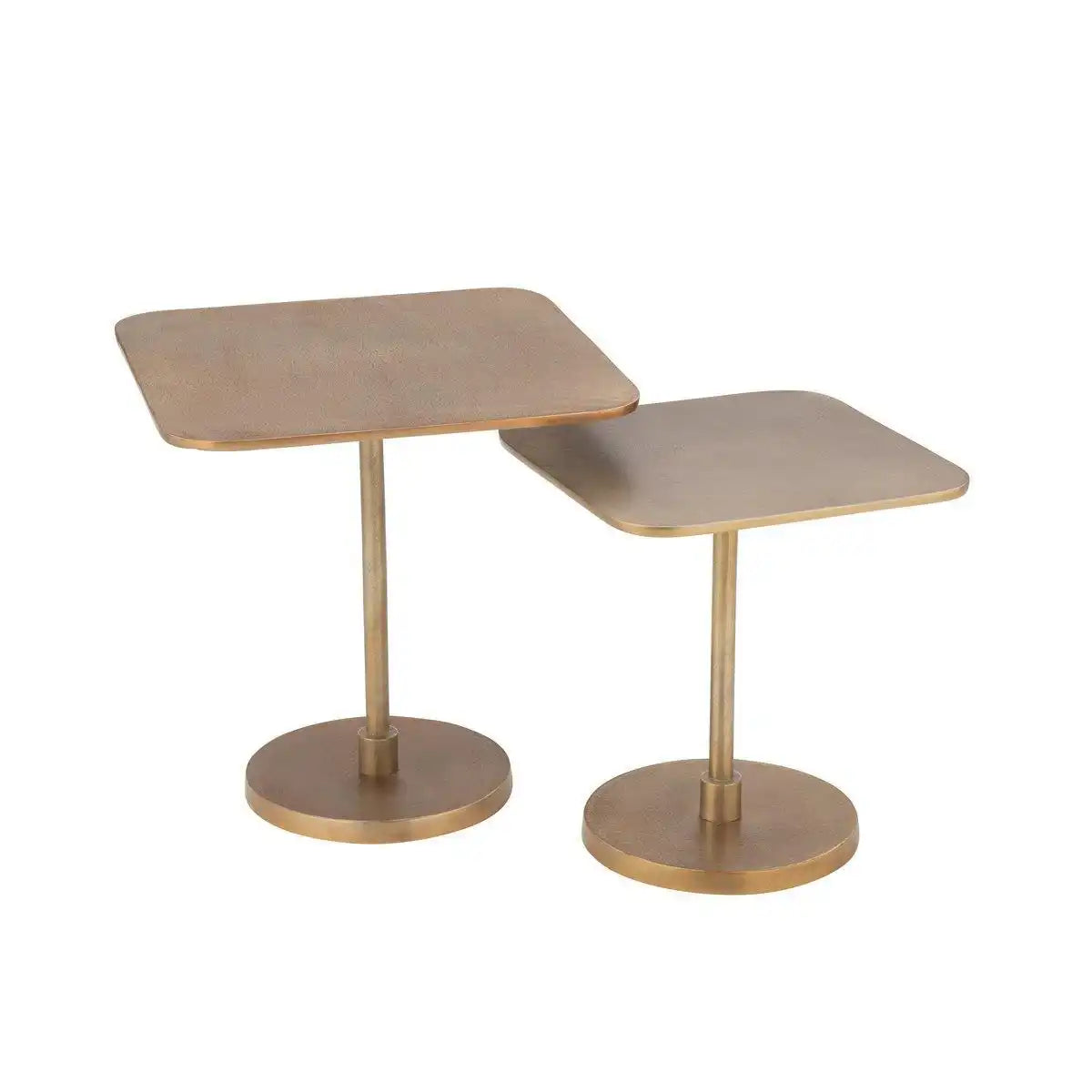 J-Line Set Van 2 Tafels Aluminium Gold - HomeDesign Knaus