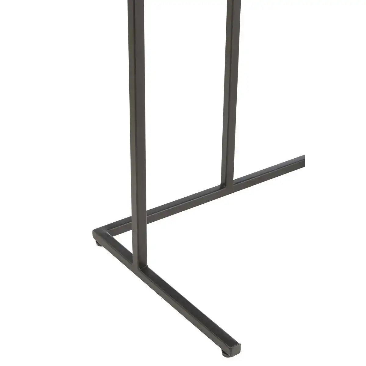 J-Line Set Van 2 Tafels Rechthoek Ijzer/Mangohout Bruin/Zwart - HomeDesign Knaus
