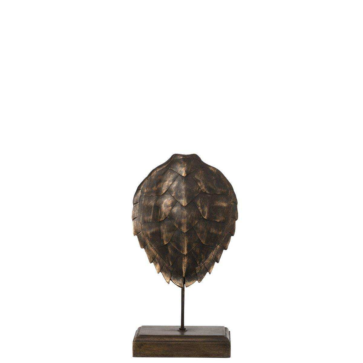 J-Line Shield On Foot Poly Bronze Large - HomeDesign Knaus