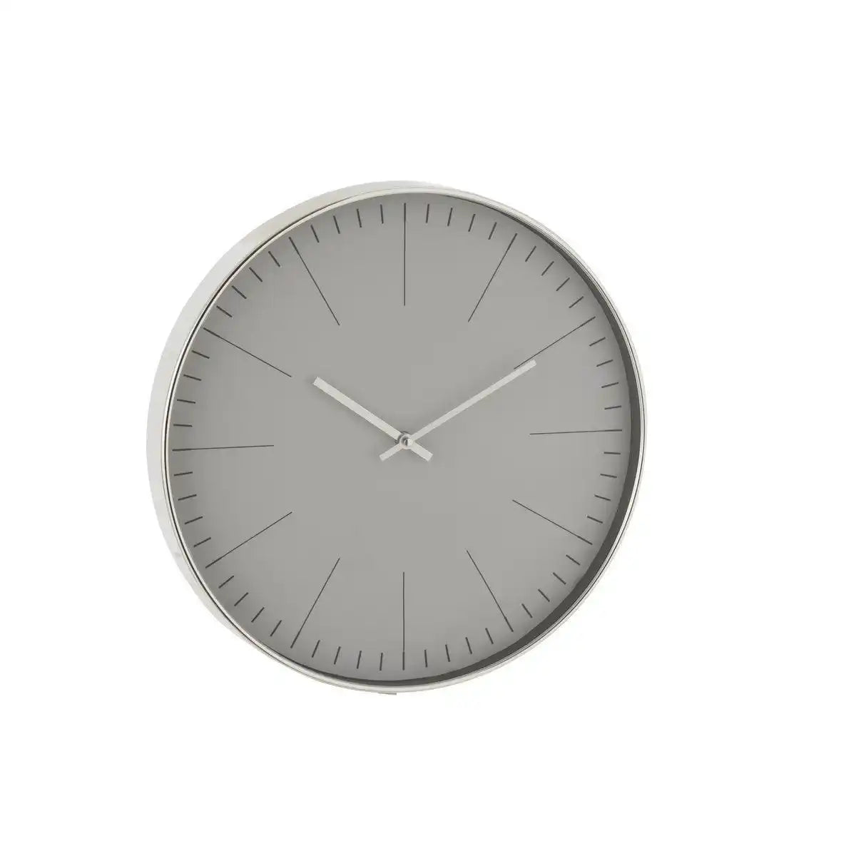 J-Line Silvesteruhr - Kunststoff - Silber - Ø 39 cm - HomeDesign Knaus