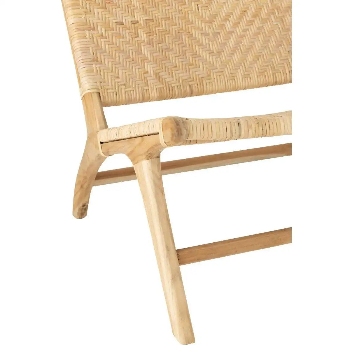 J-Line Sitz aus festem, geflochtenem Rattan, Natur - HomeDesign Knaus
