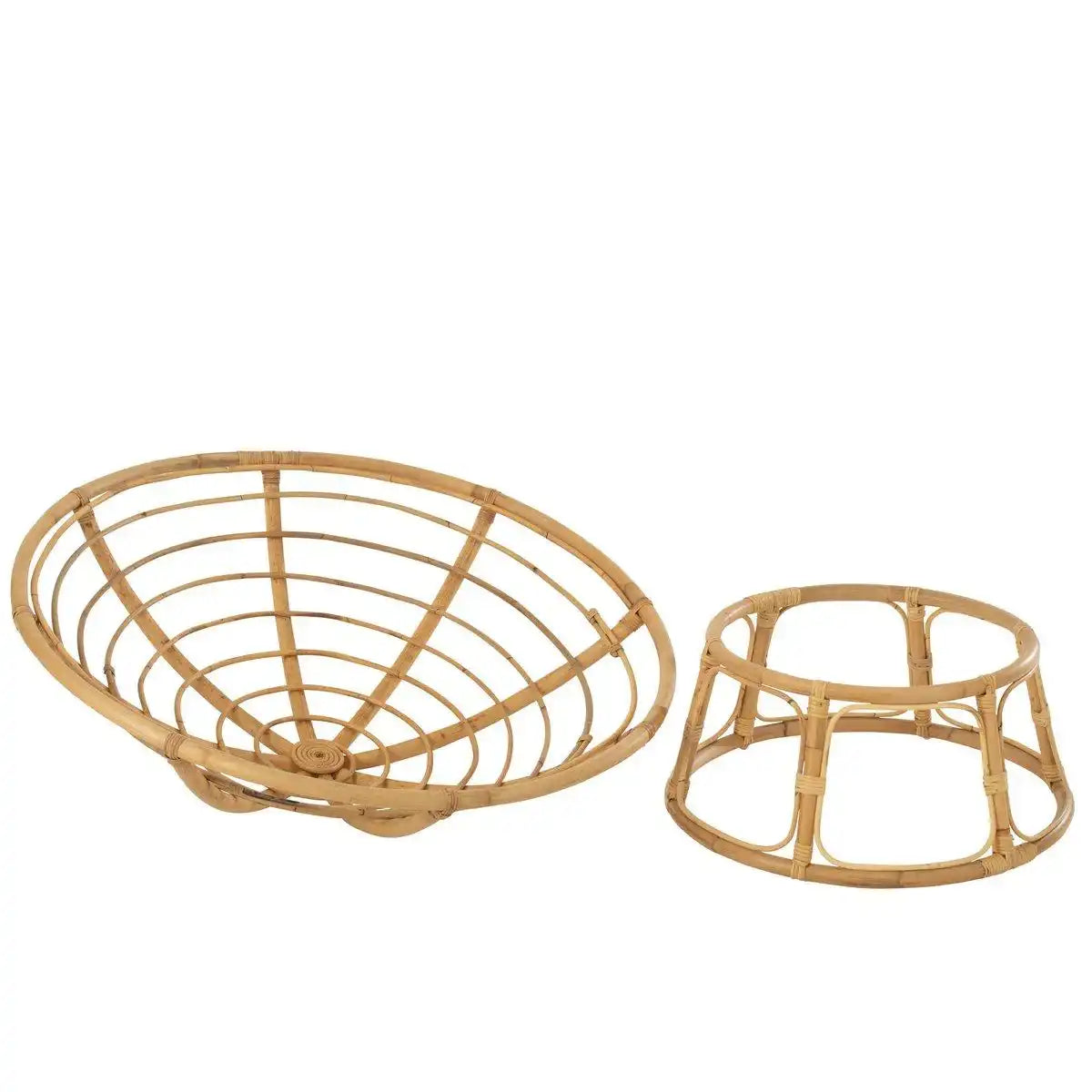 J-Line Sofa Celine + Kissen Rattan Natur - HomeDesign Knaus