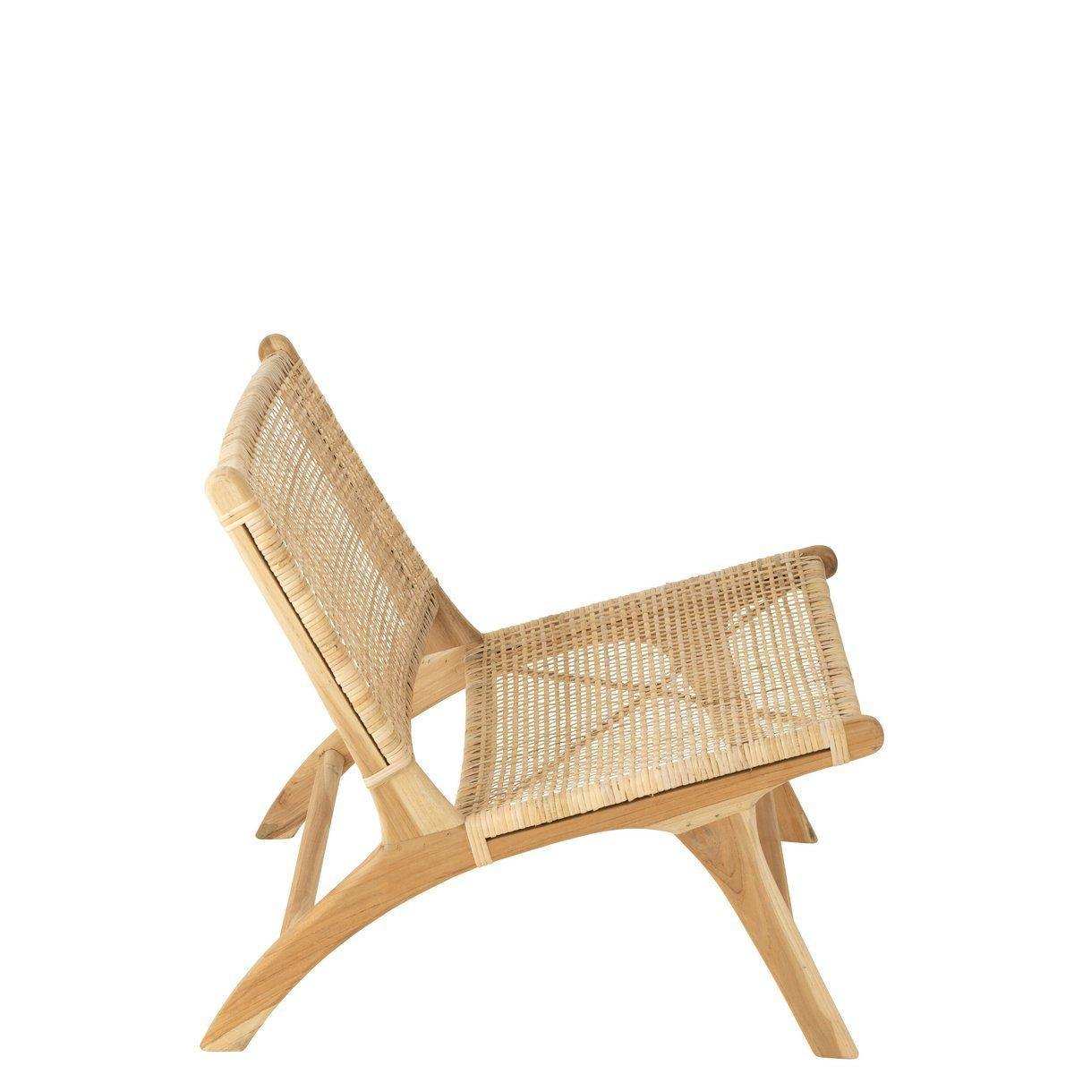 J-Line Sofa Gewebt – Holz – Natur - HomeDesign Knaus