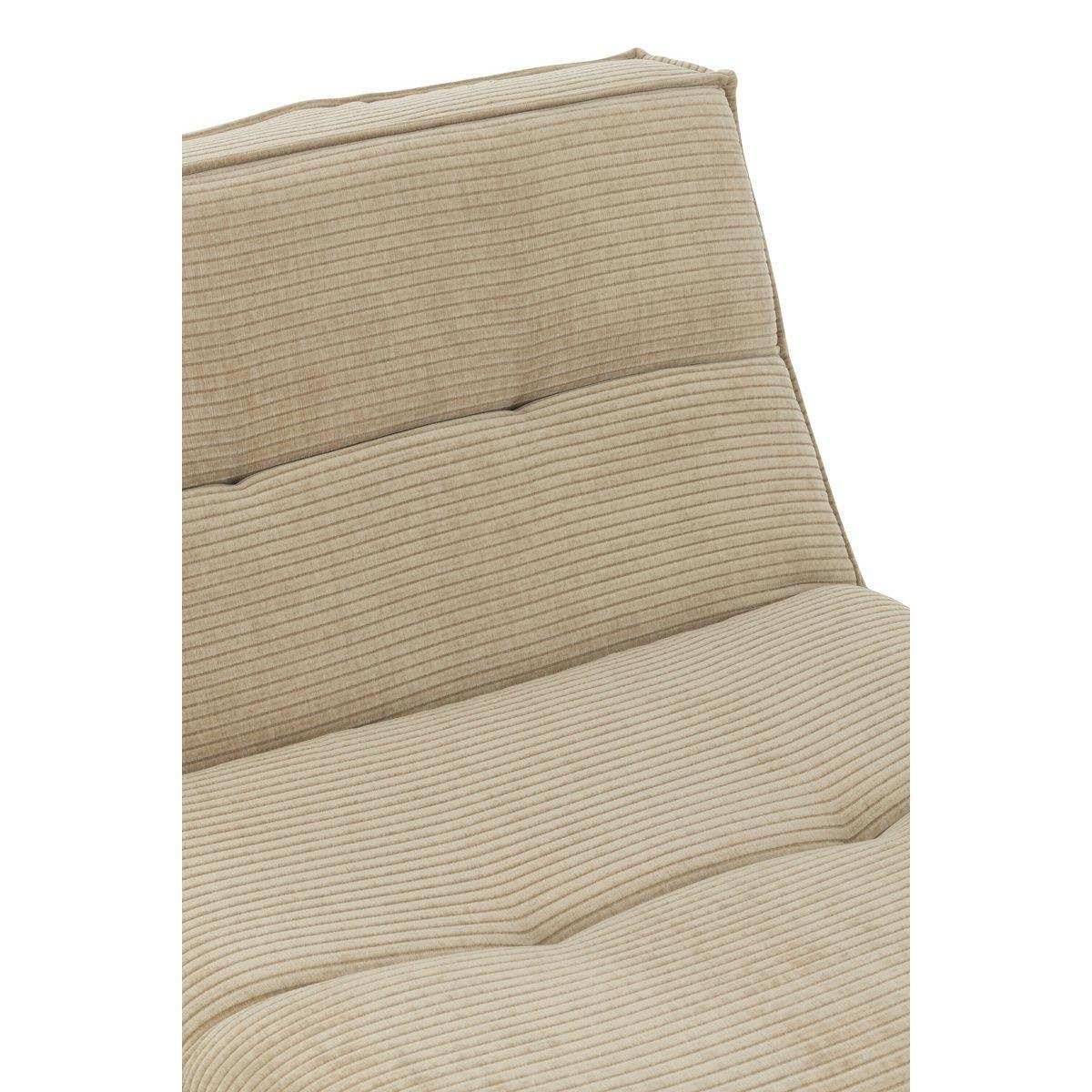 J-Line Sofa Grid Pappelholz/Schaum Dunkelbeige - HomeDesign Knaus