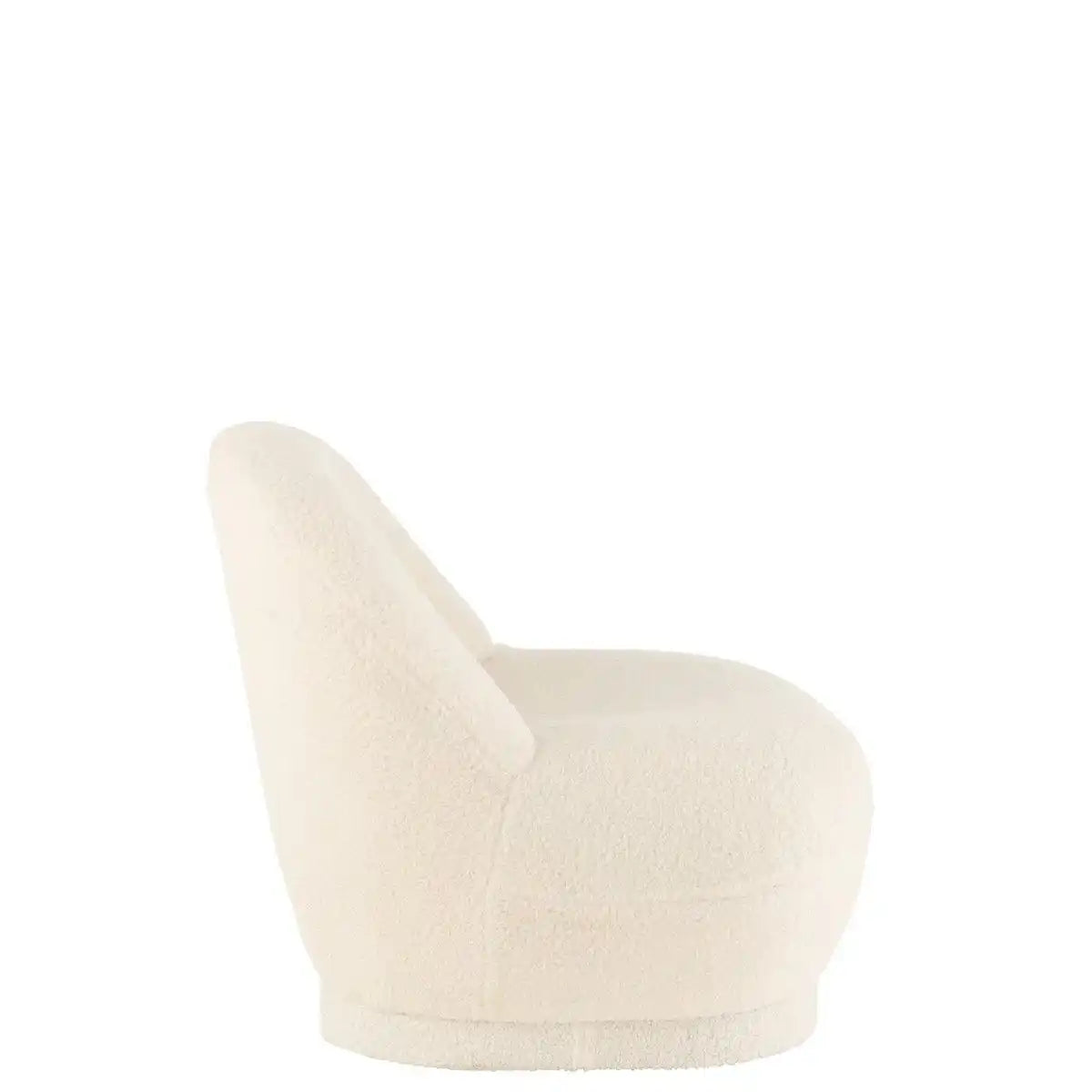 J-Line Sofa Teddy Bouclé Weiß - HomeDesign Knaus