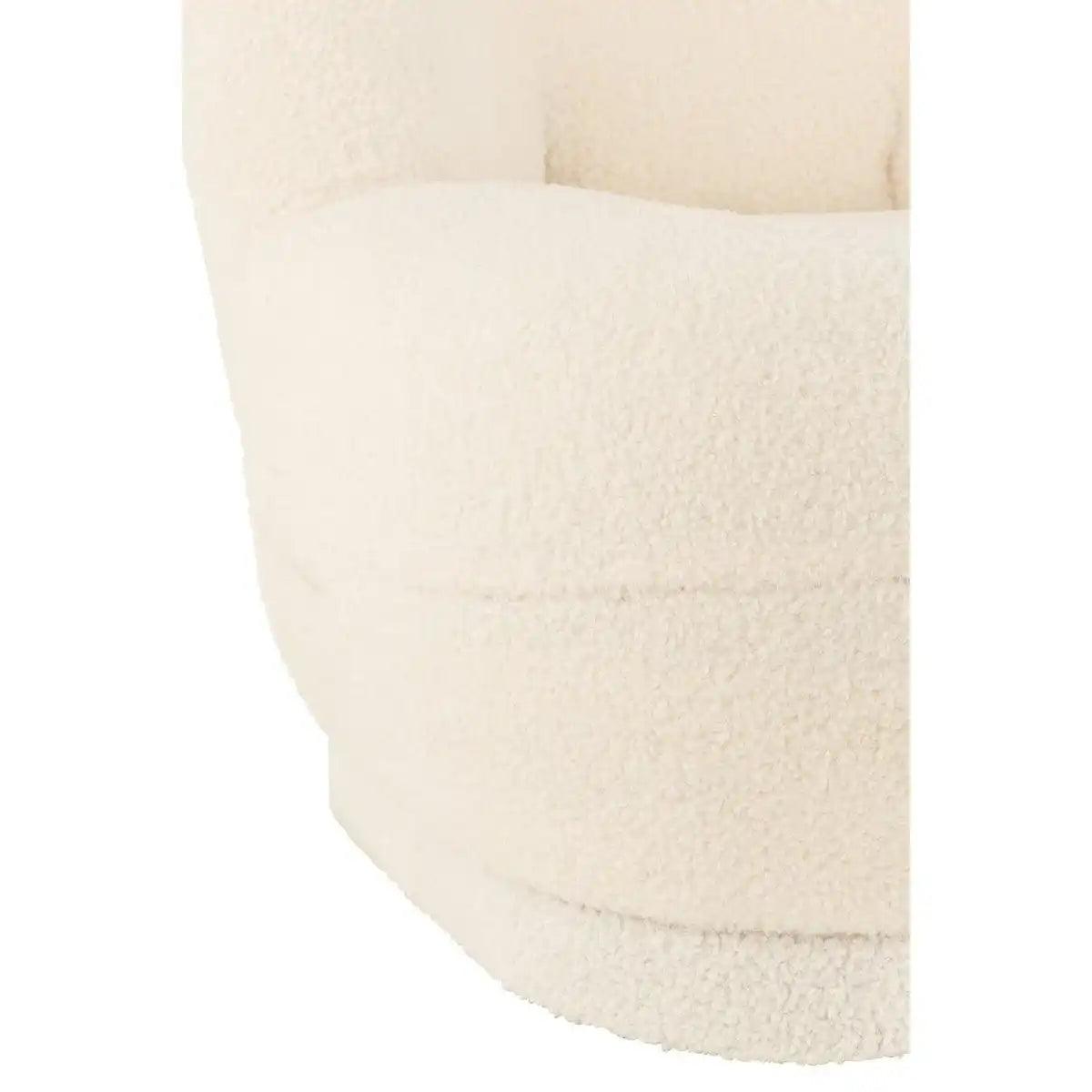 J-Line Sofa Teddy Bouclé Weiß - HomeDesign Knaus