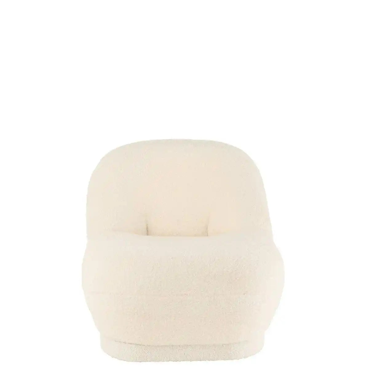 J-Line Sofa Teddy Bouclé Weiß - HomeDesign Knaus