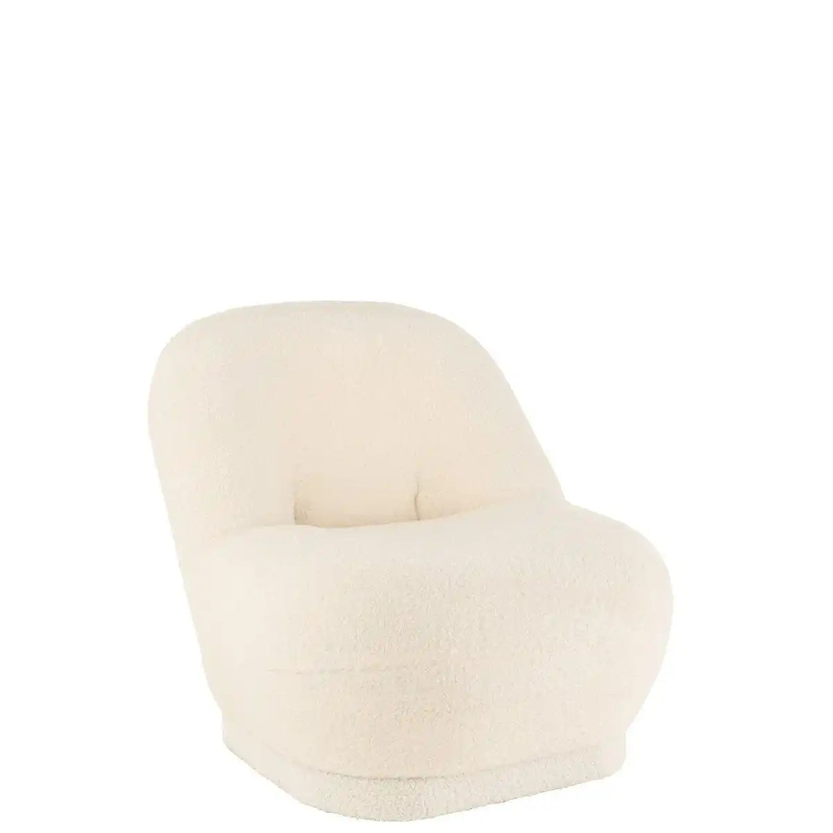 J-Line Sofa Teddy Bouclé Weiß - HomeDesign Knaus
