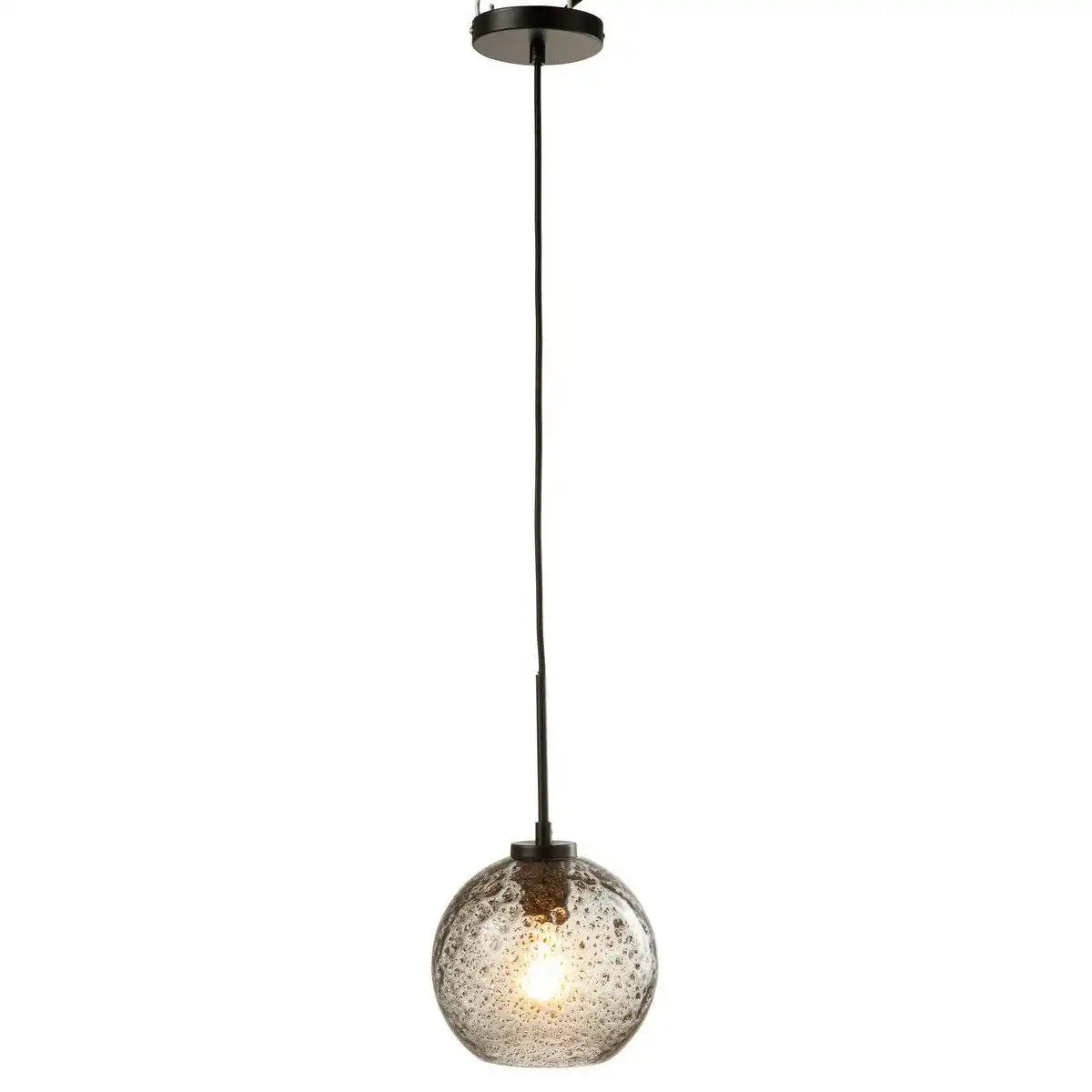 J-Line Speckel Bol Hängelampe - Glas - Grau - S - HomeDesign Knaus