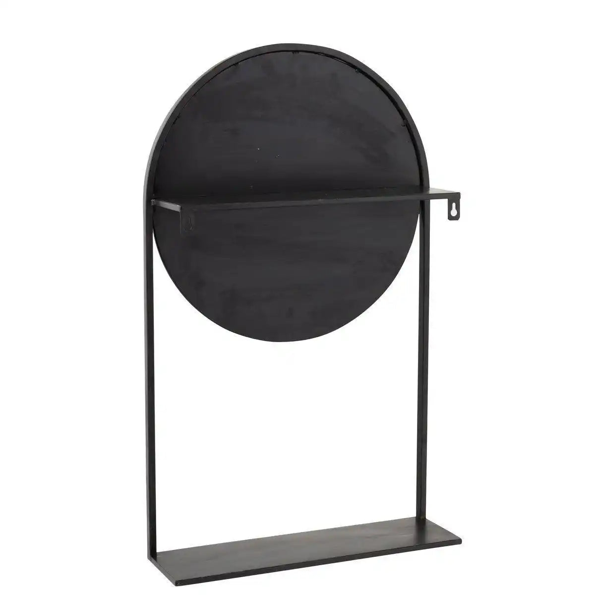 J-Line Spiegel auf Fuß Metall/Glas Schwarz - HomeDesign Knaus
