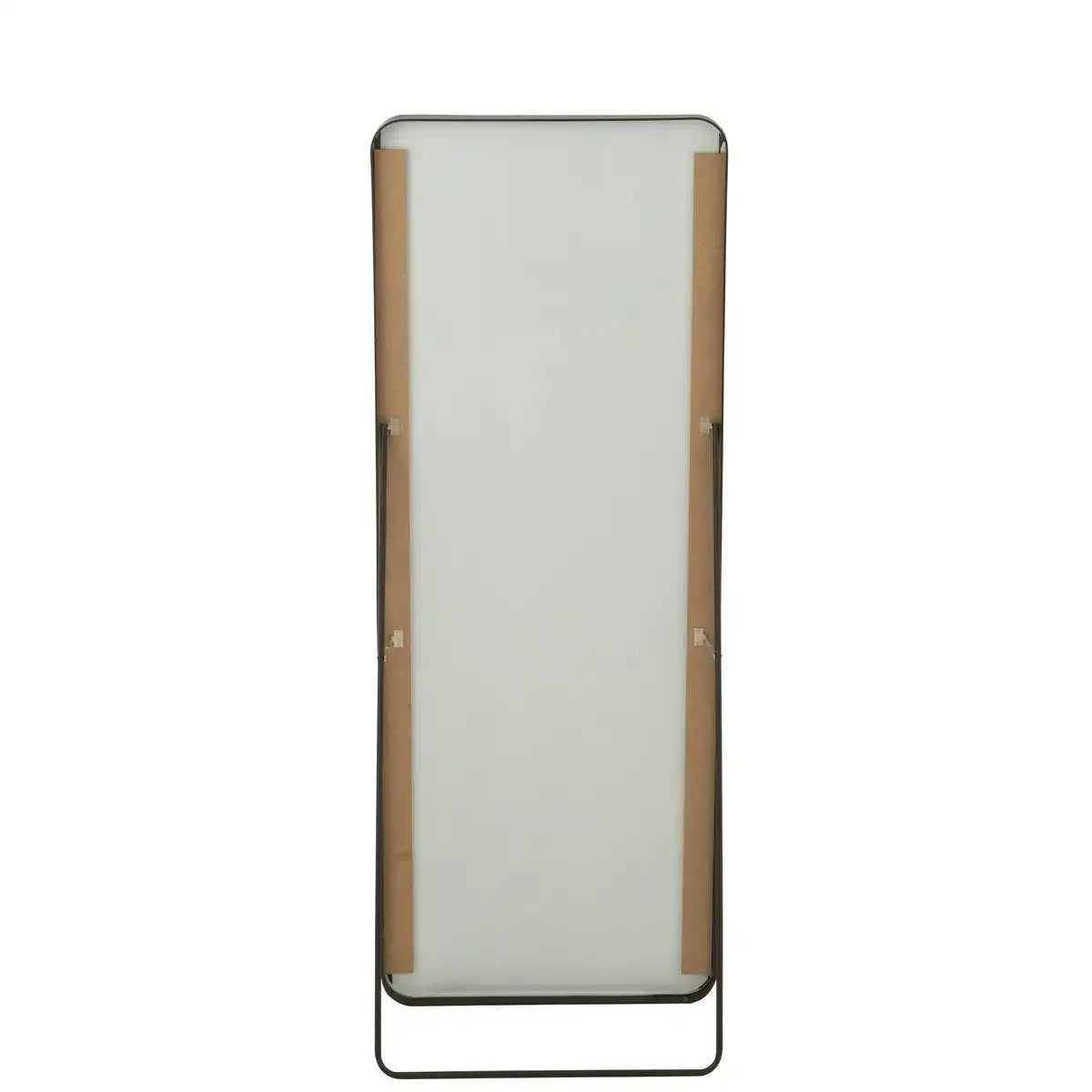 J-Line Spiegel auf Fuß, rechteckig, Glas/Metall, Schwarz – Wandspiegel 55,00 x 150,00 cm - HomeDesign Knaus