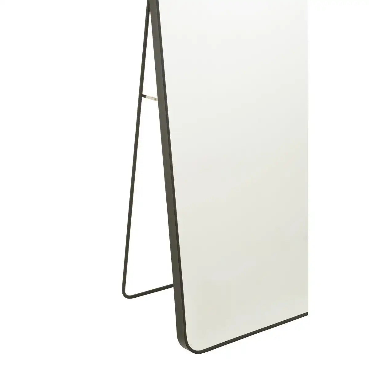 J-Line Spiegel auf Fuß, rechteckig, Glas/Metall, Schwarz – Wandspiegel 55,00 x 150,00 cm - HomeDesign Knaus