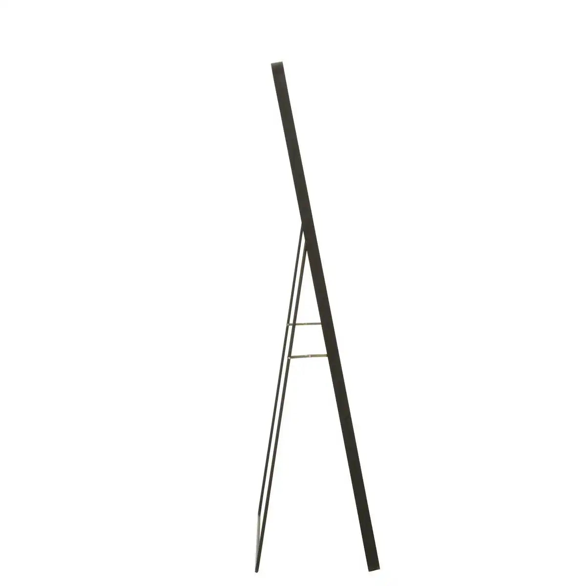 J-Line Spiegel auf Fuß, rechteckig, Glas/Metall, Schwarz – Wandspiegel 55,00 x 150,00 cm - HomeDesign Knaus