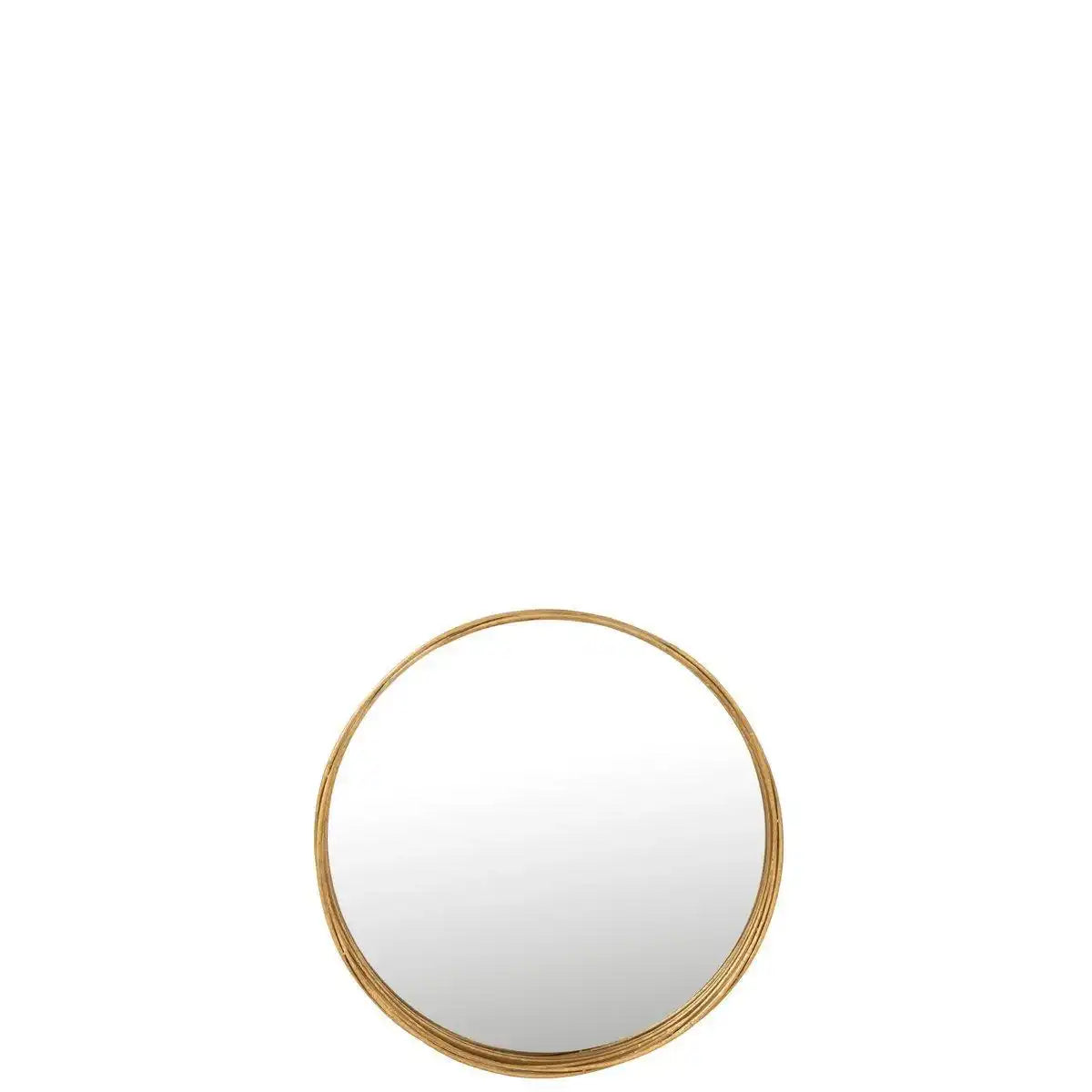 J-Line Spiegel Aurora Round – Eisen/Gas – Gold – klein - HomeDesign Knaus