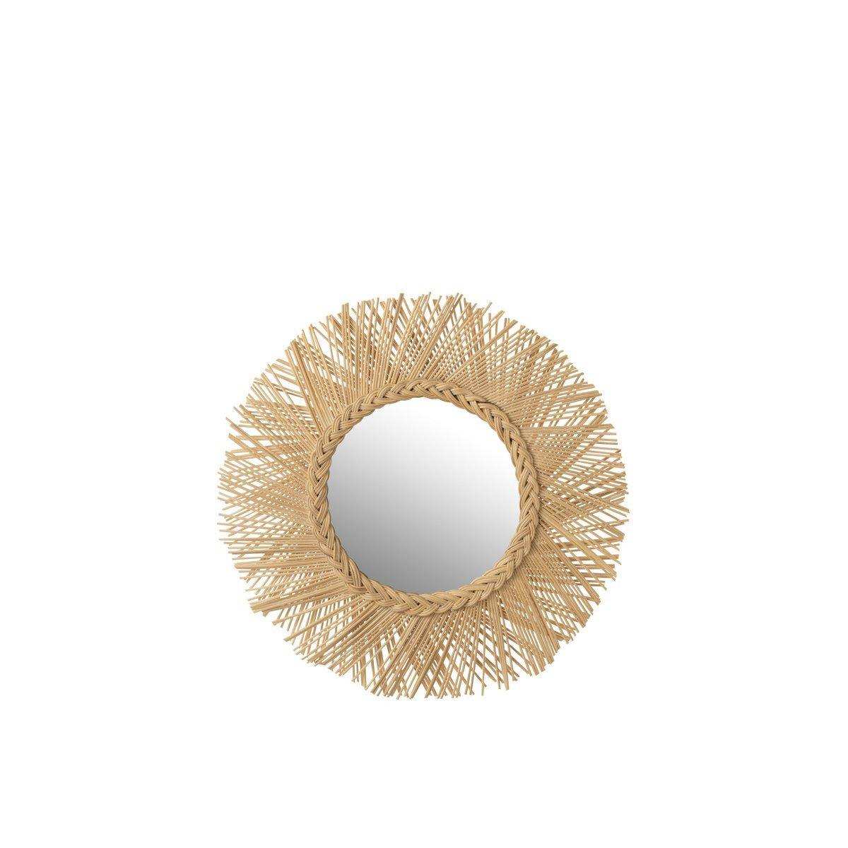 J-Line Spiegel Braid – Rattan – Natur - HomeDesign Knaus