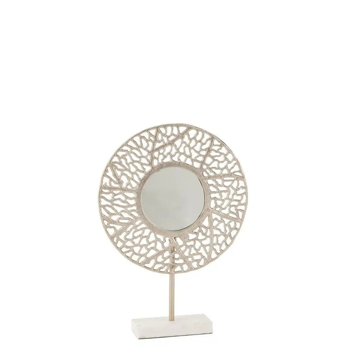 J-Line Spiegel Coral Base Marble – Metall – Champagner - HomeDesign Knaus