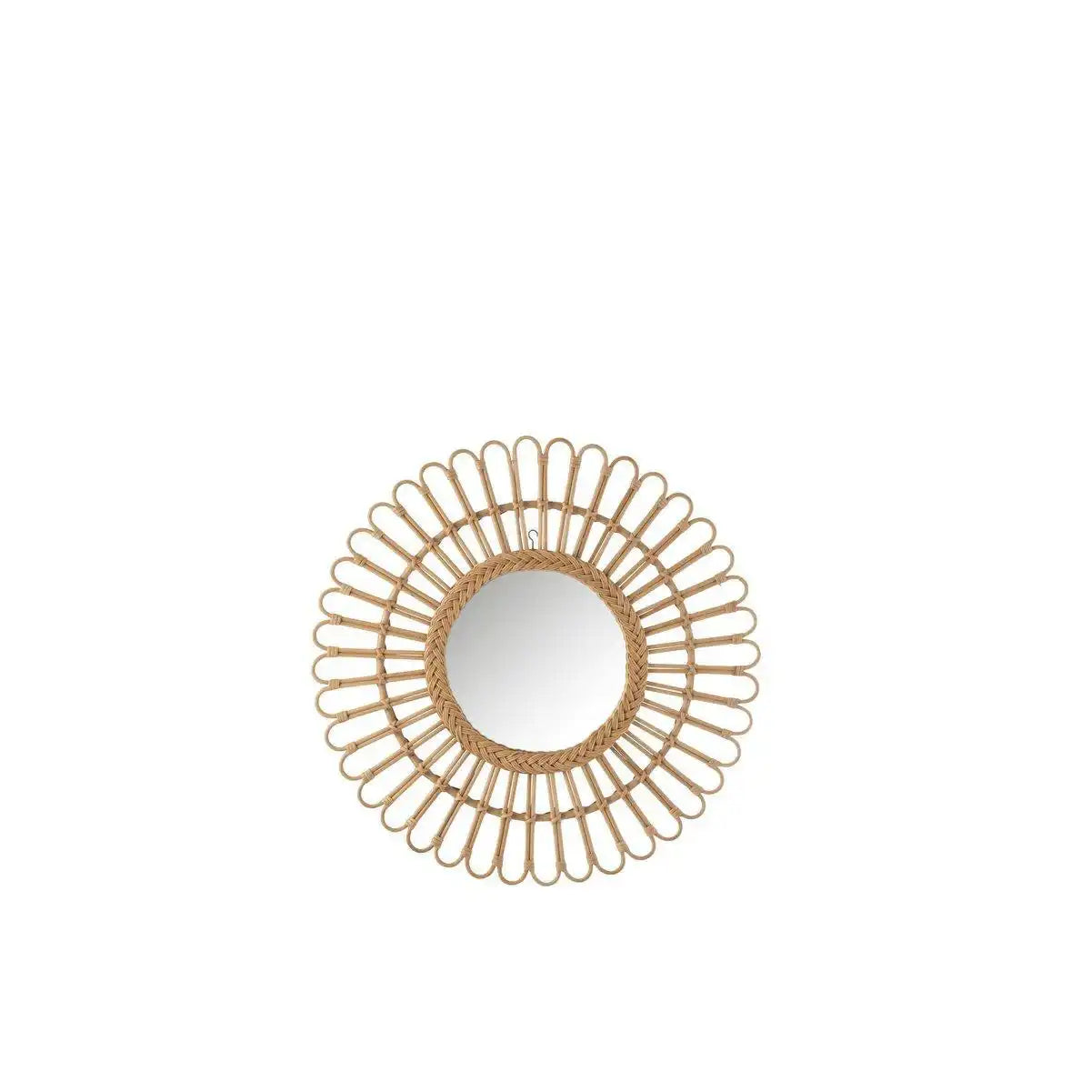 J-Line Spiegel Ellen Rond - rotan - natur - klein - HomeDesign Knaus