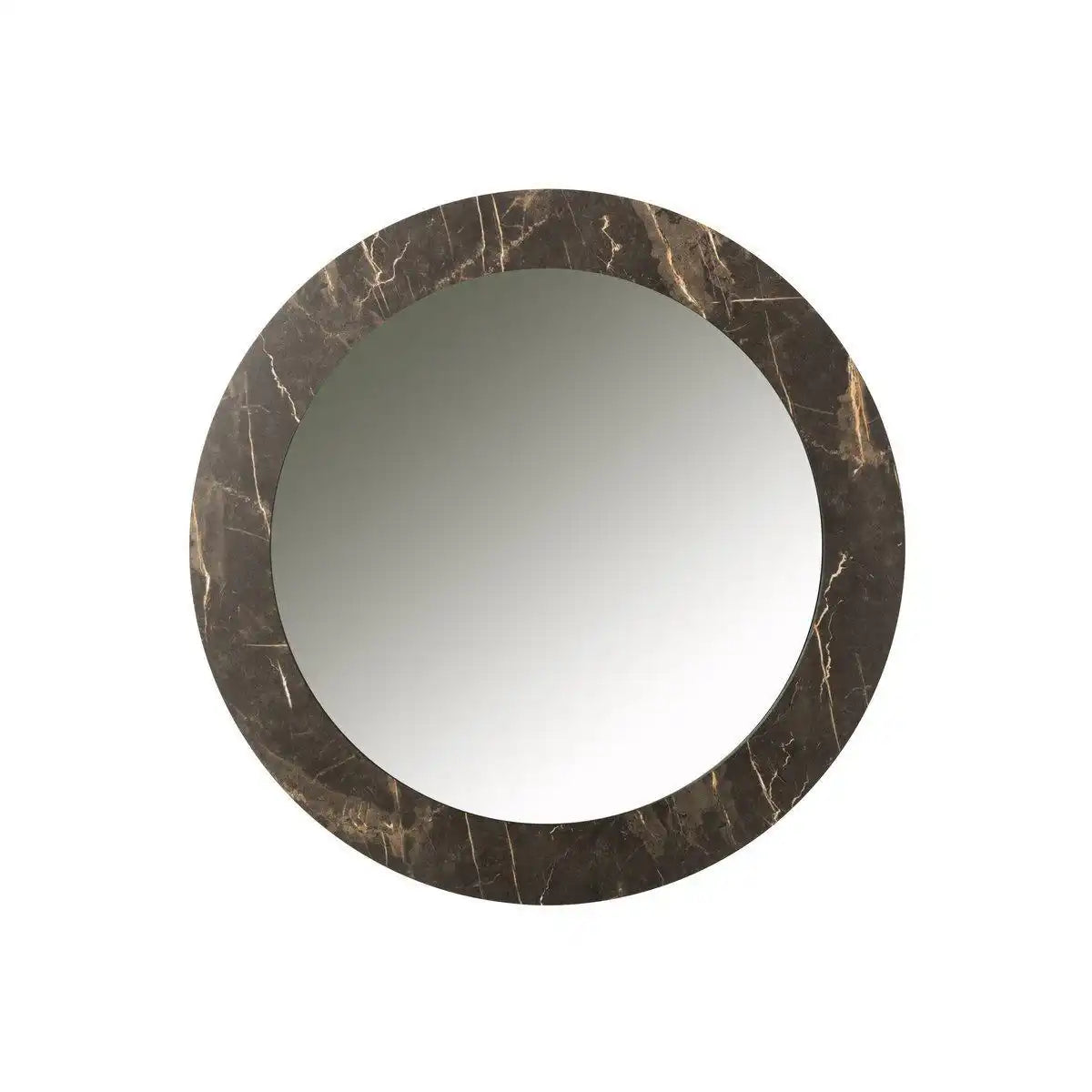 J-Line Spiegel Marble Print – Glas – Dunkelbraun – groß - HomeDesign Knaus