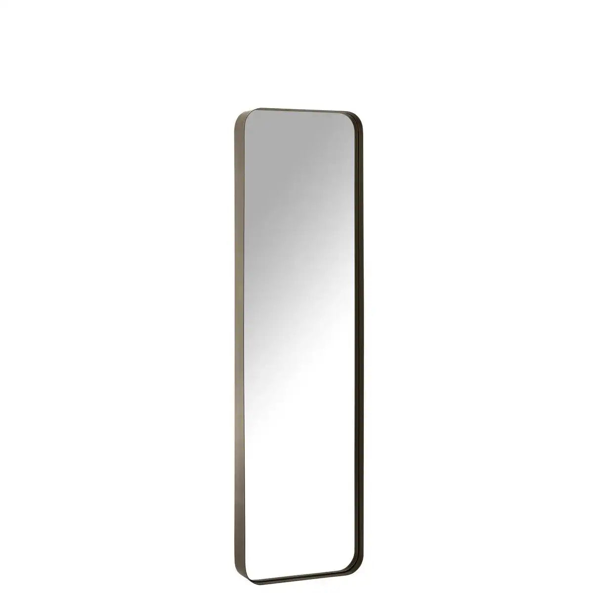 J-Line Spiegel Markus Metall/Glas Dunkelbraun Klein - HomeDesign Knaus
