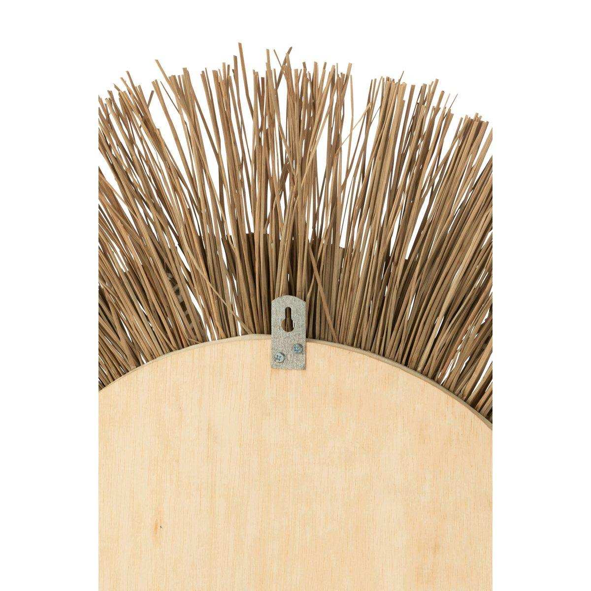 J-Line Spiegel Melissa Paille Natur/Schwarz Groß - HomeDesign Knaus