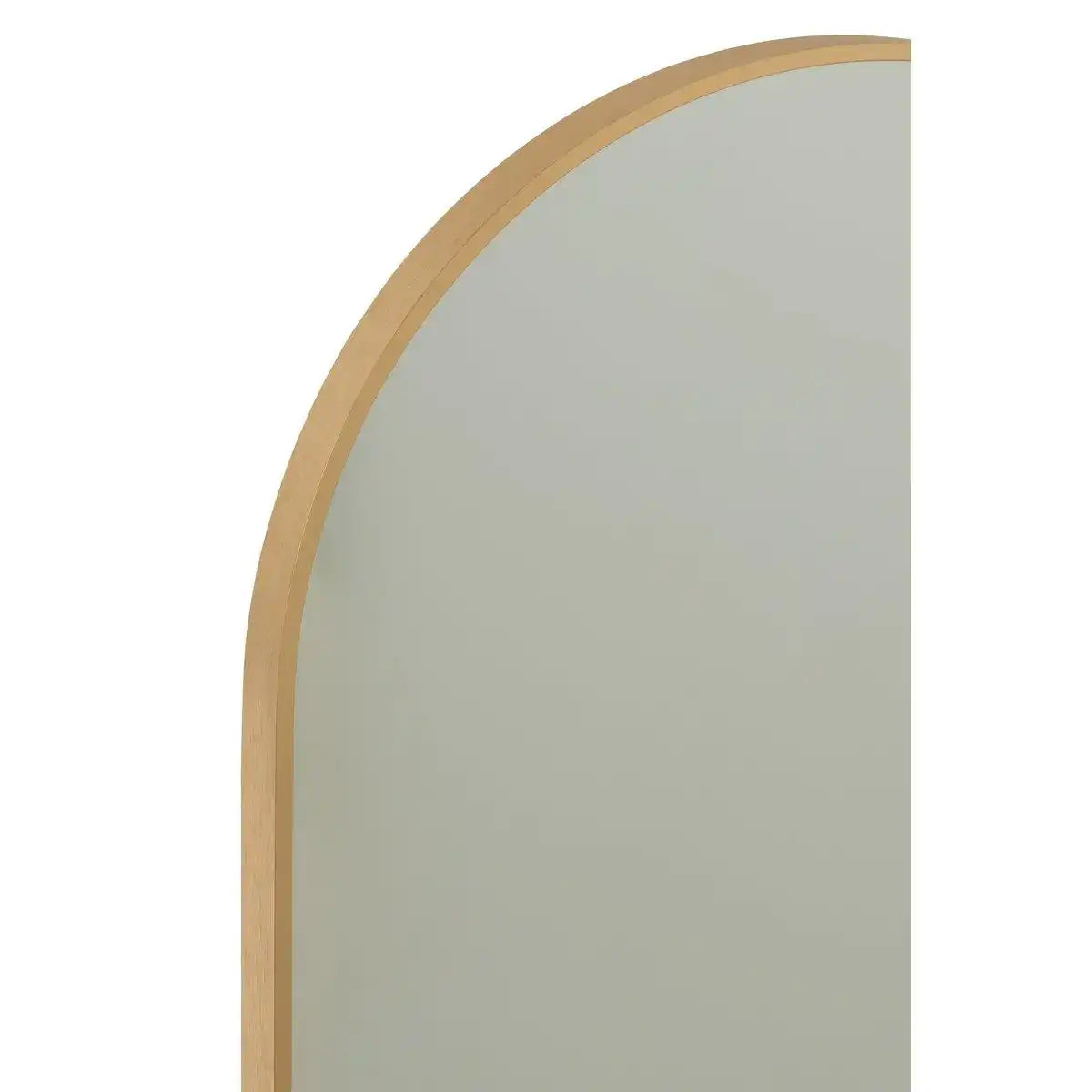 J-Line Spiegel Oval Grale Glas/Metall Gold – Wandspiegel 50,00 x 100,00 cm - HomeDesign Knaus