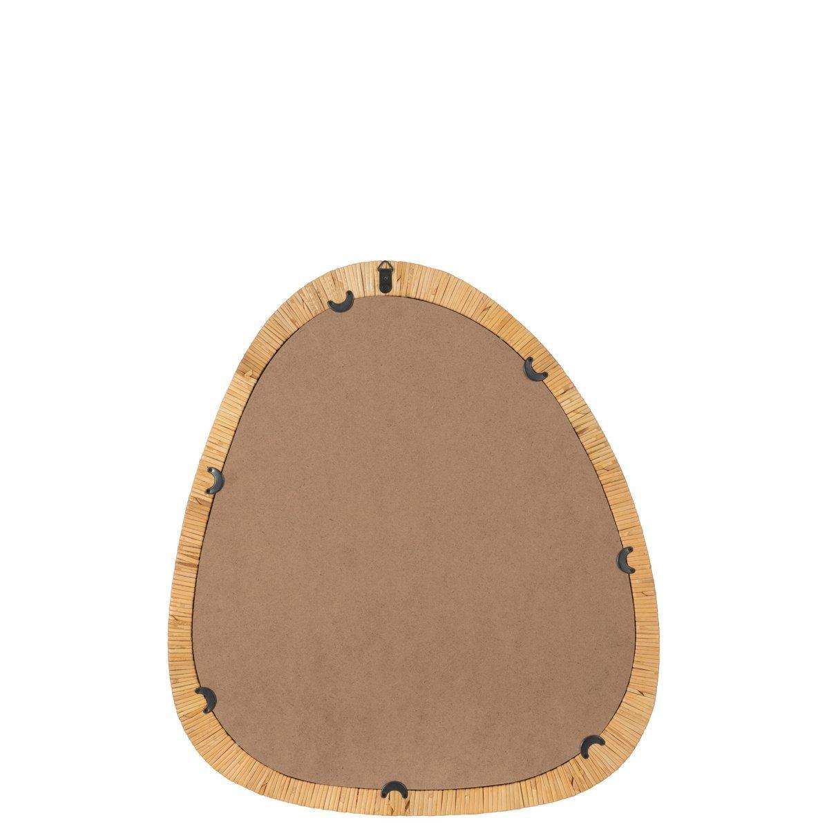 J-Line Spiegel Paille Rattan/Glas Natur Groß - HomeDesign Knaus