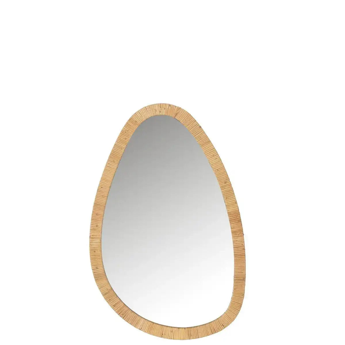 J-Line Spiegel Paille Rotan/Glas Natur Medium - HomeDesign Knaus