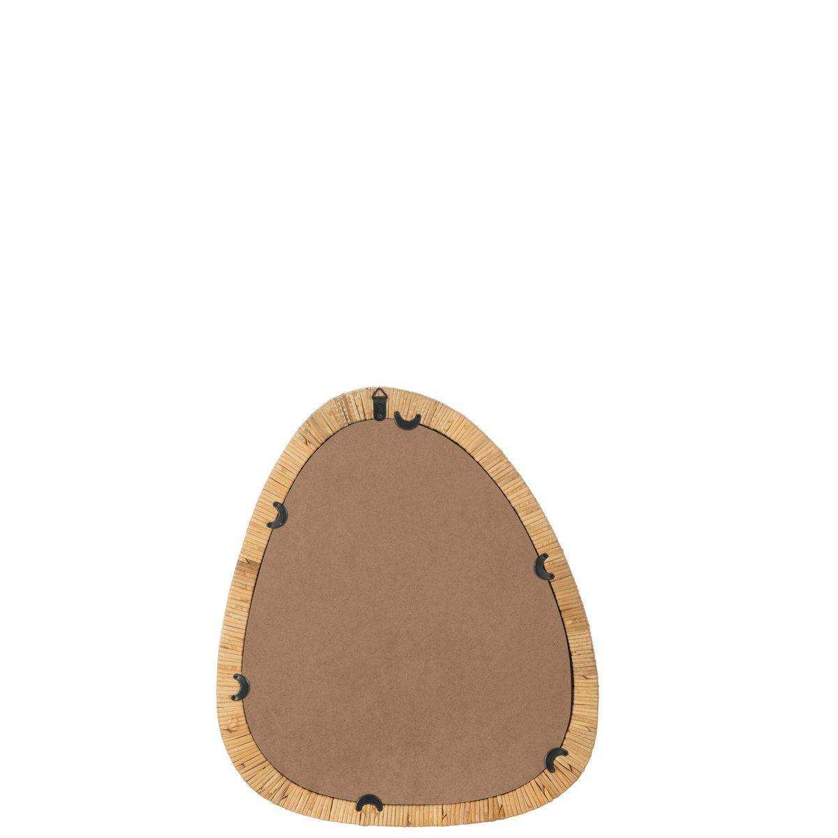 J-Line Spiegel Paille Rotan/Glas Natur Small - HomeDesign Knaus