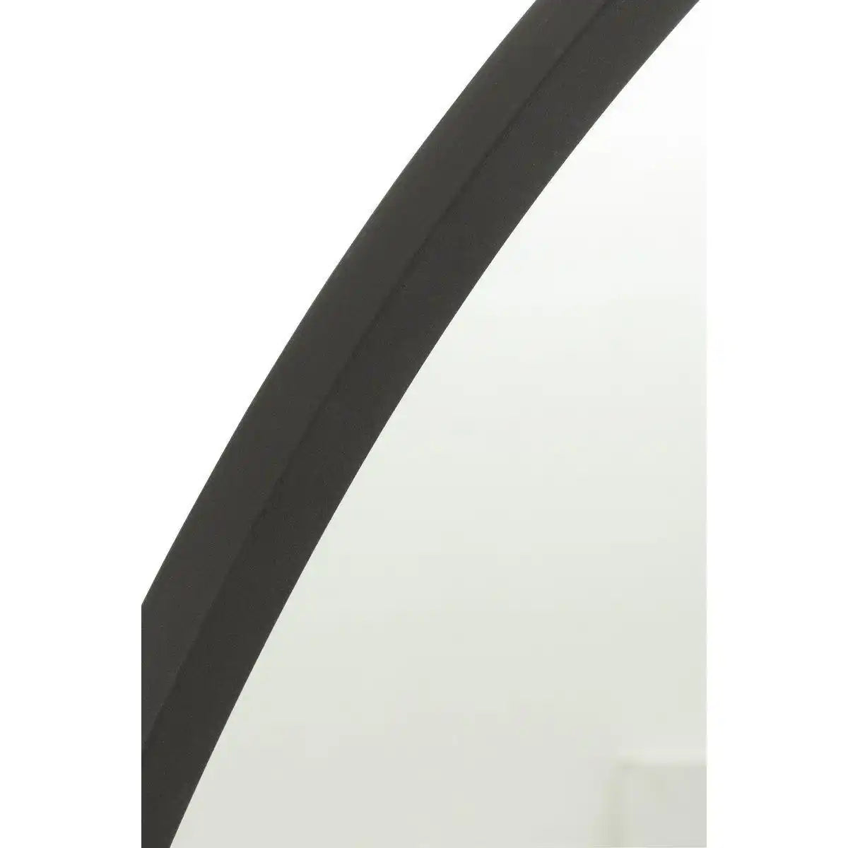 J-Line Spiegel Rond - Zwart - Mat Metaal - M - HomeDesign Knaus
