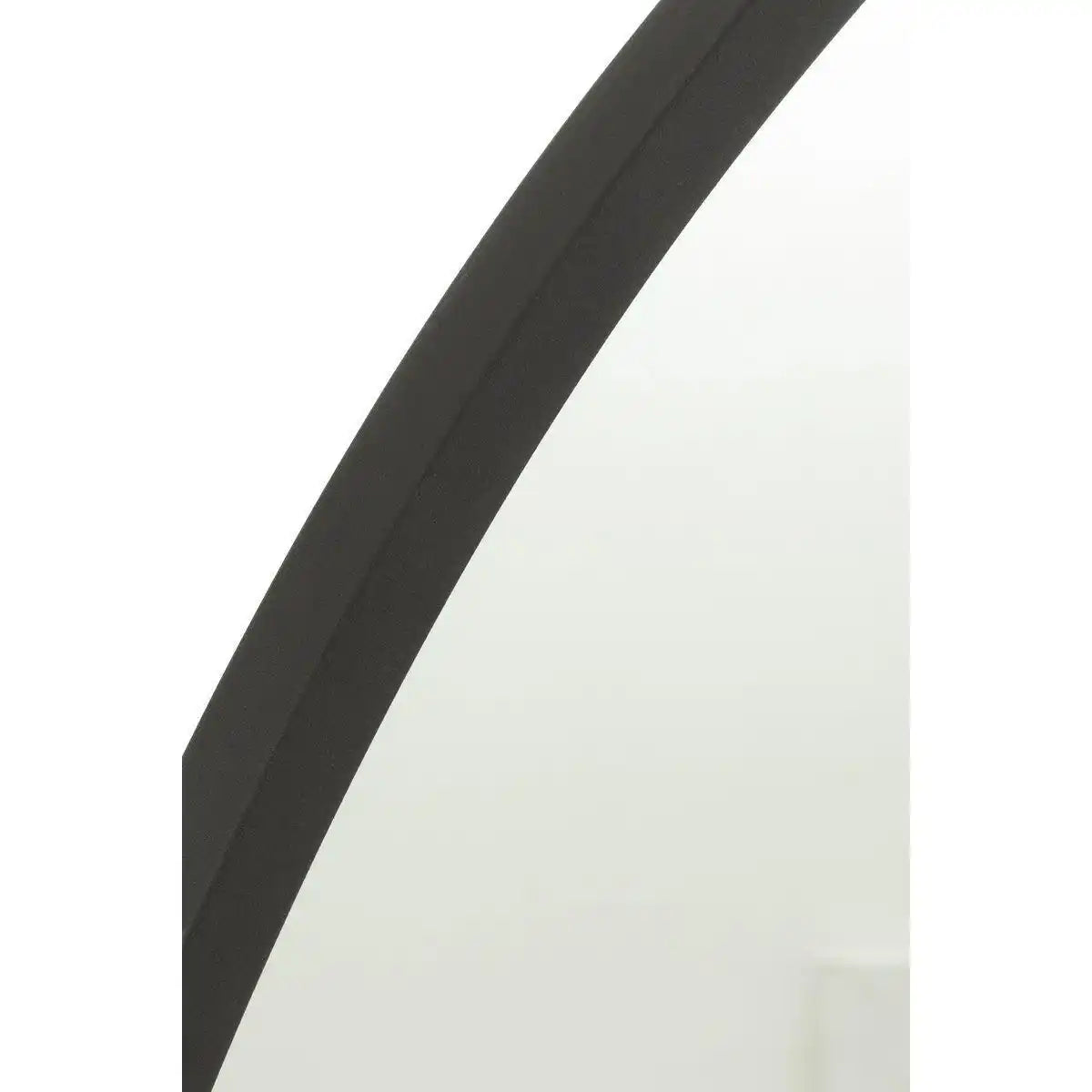 J-Line Spiegel Rond - Zwart - Mat Metaal - S - HomeDesign Knaus