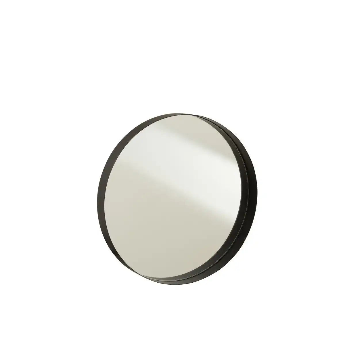 J-Line Spiegel Round Edge – Metall – Schwarz – mittelgroß - HomeDesign Knaus