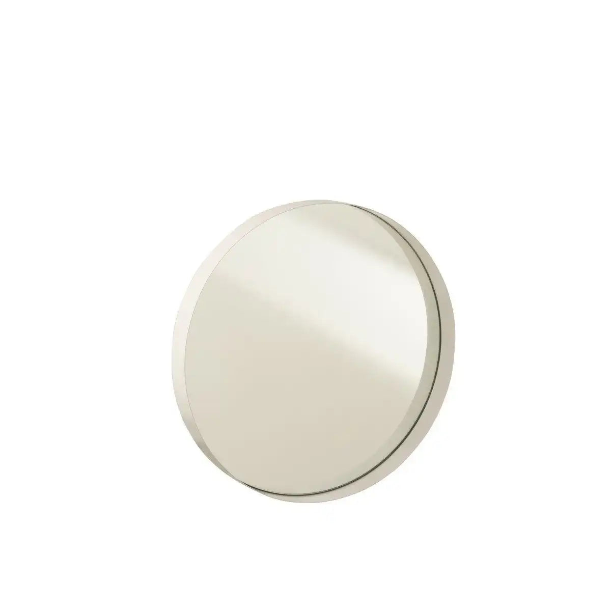 J-Line Spiegel Round Edge – Metall – Weiß – mittelgroß - HomeDesign Knaus