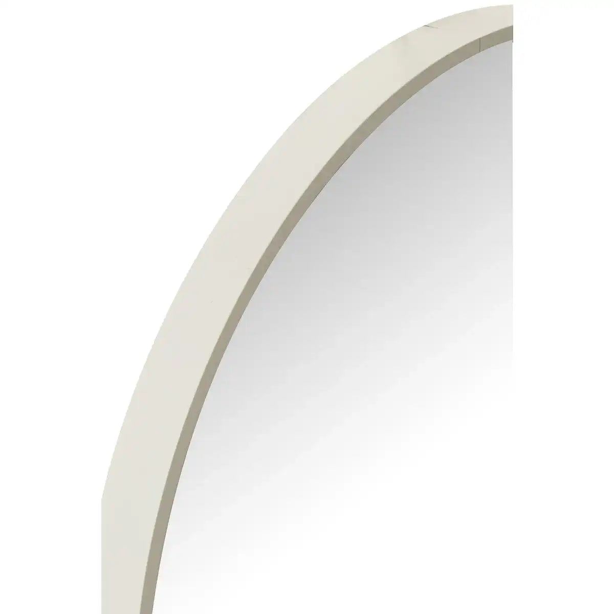J-Line Spiegel Rund – Glas/Metall – Weiß – Groß - HomeDesign Knaus