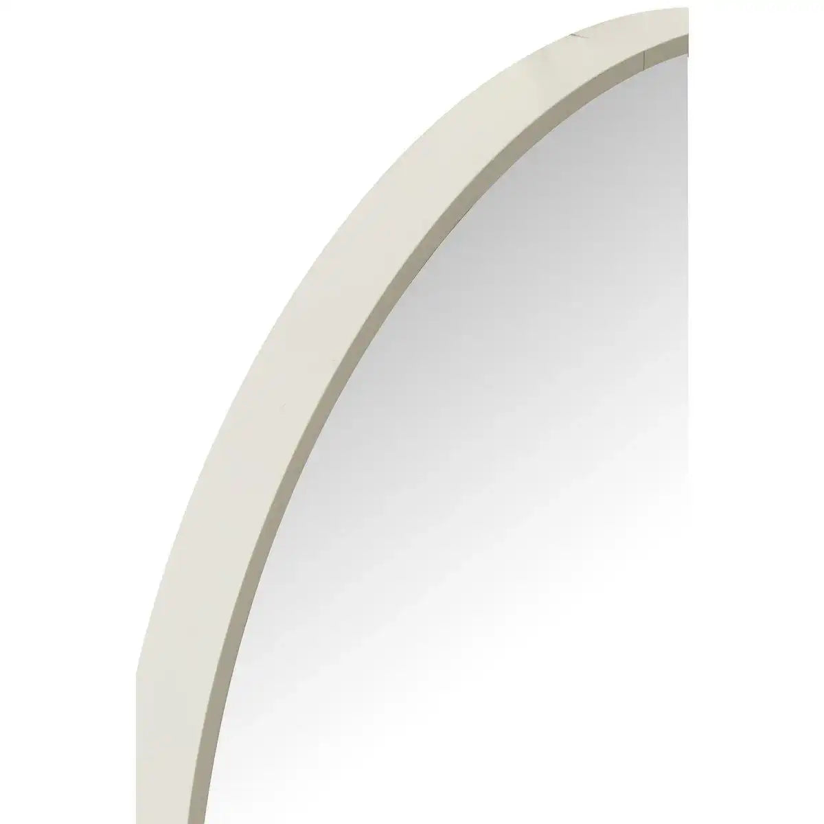 J-line Spiegel Rund - Glas/Metall - Weiß - Klein - HomeDesign Knaus