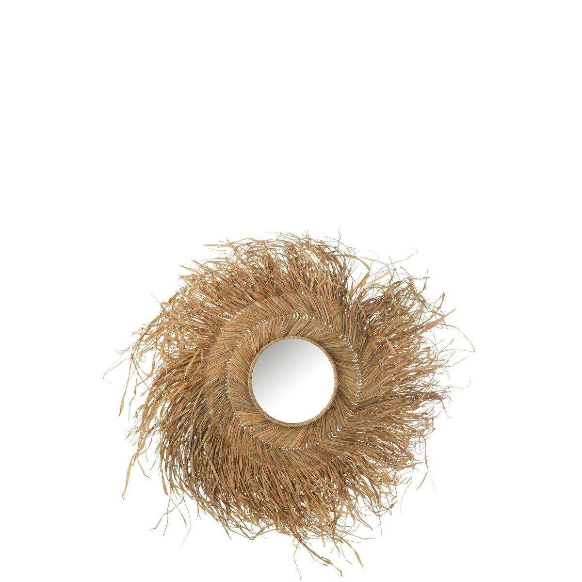 J-Line Spiegel Rund – Gras – Natur - HomeDesign Knaus