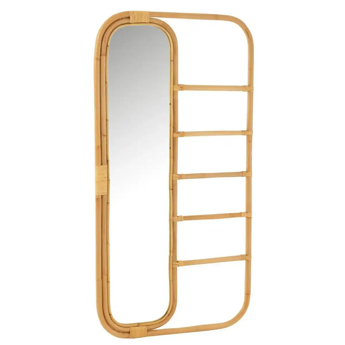 J-Line Spiegelleiter - Rotan - Natur - HomeDesign Knaus