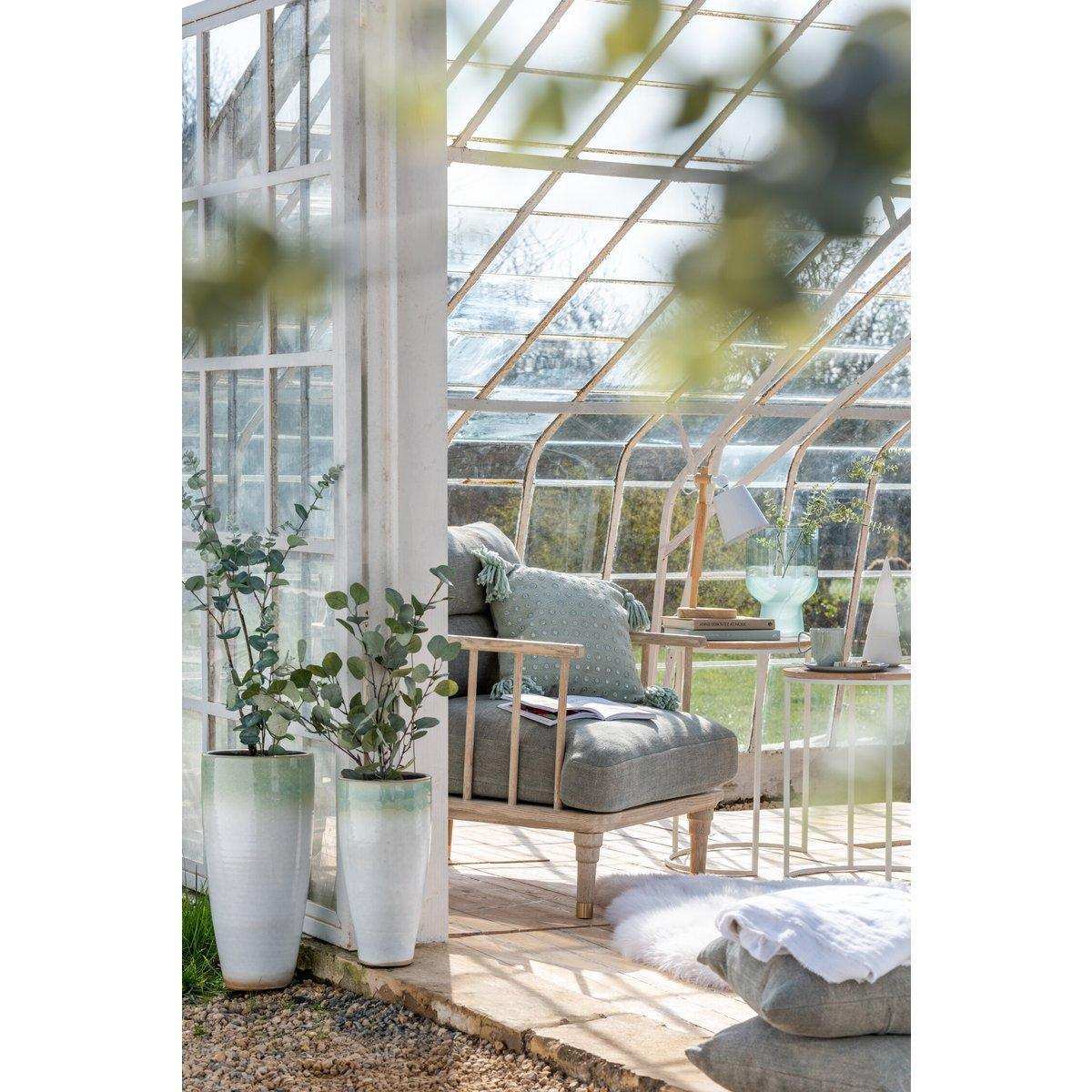 J-Line Spikkel kopje - Porzellan - Munt - 12x - HomeDesign Knaus
