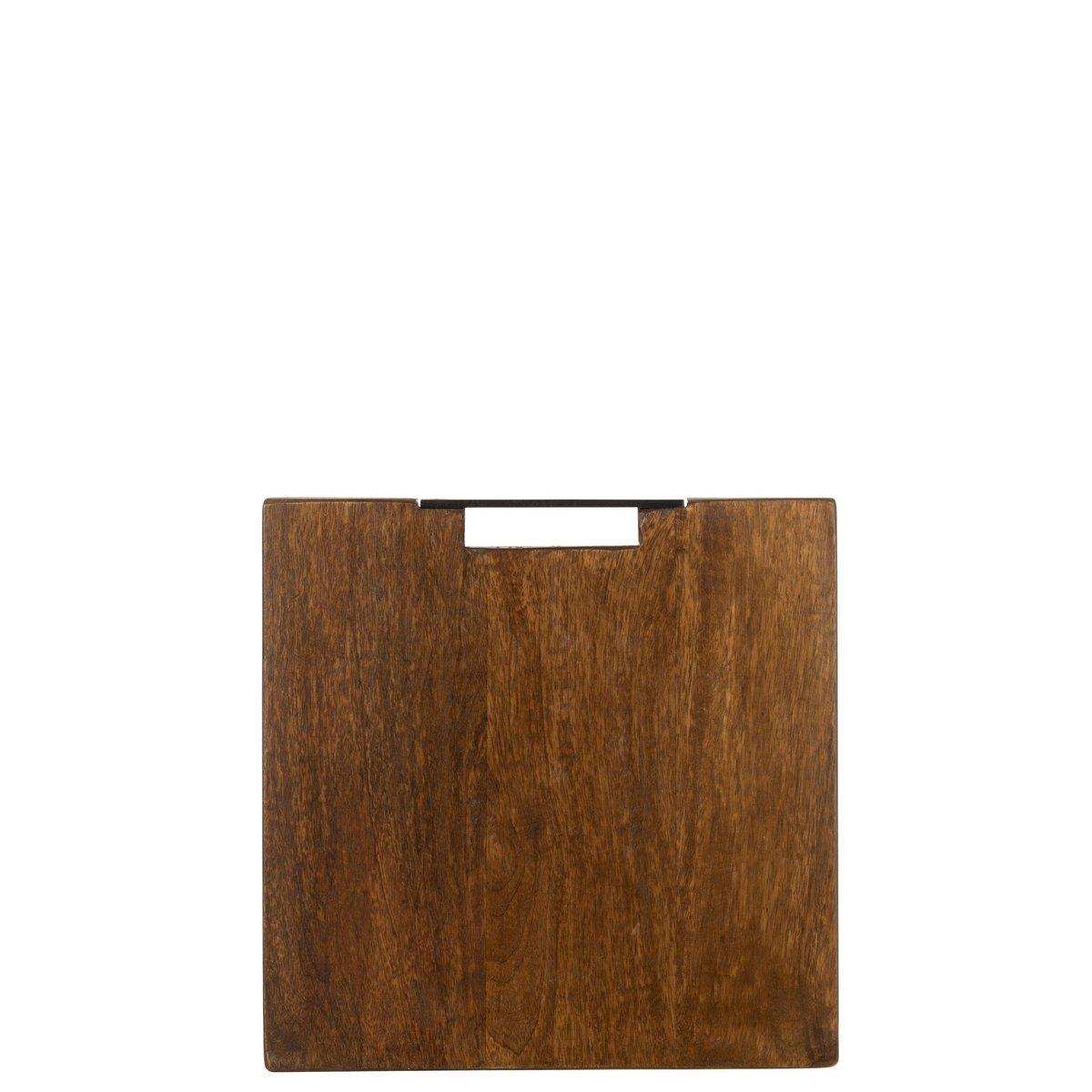J-Line Square Mango Schneidebrett – Holz – Braun – L - HomeDesign Knaus