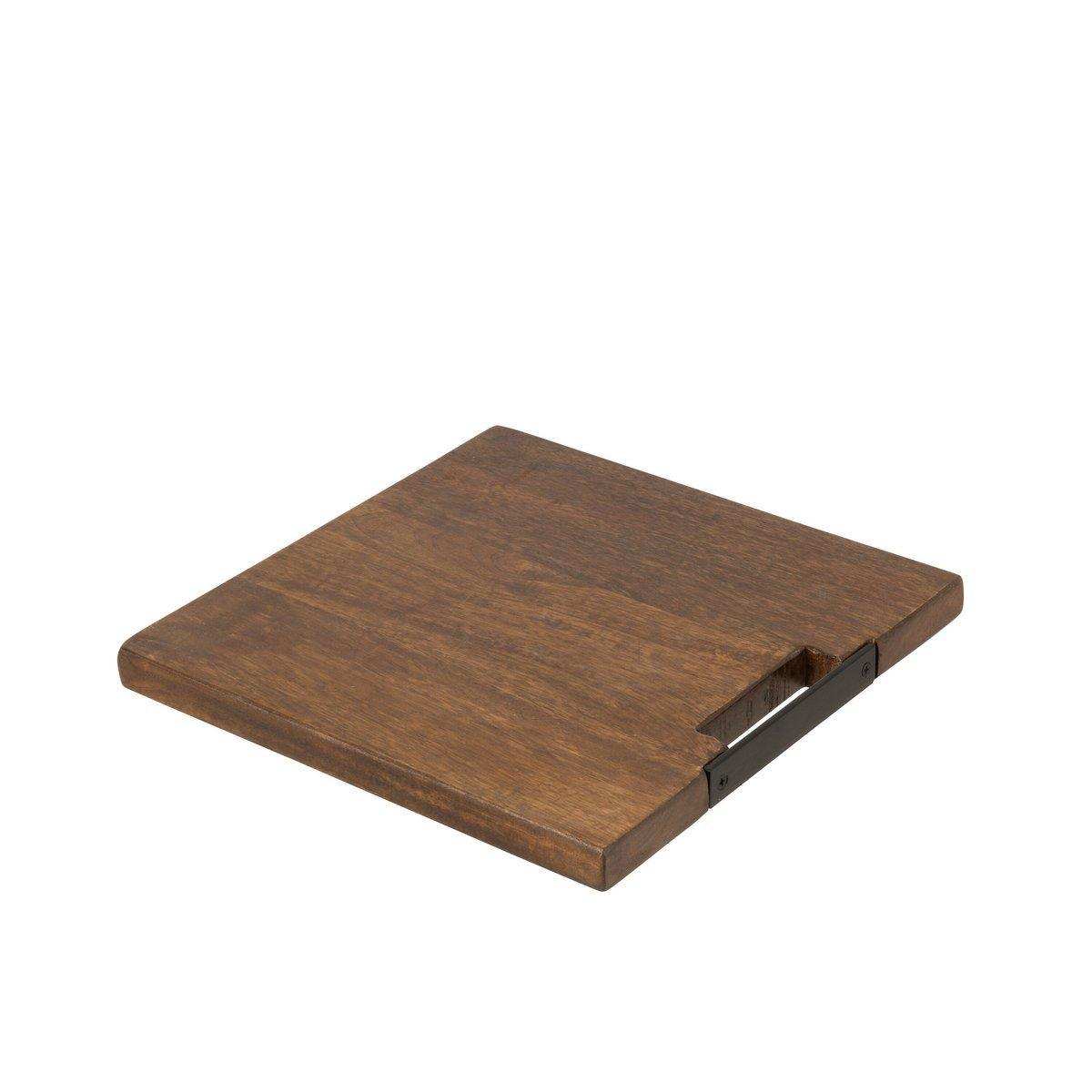 J-Line Square Mango Schneidebrett – Holz – Braun – L - HomeDesign Knaus