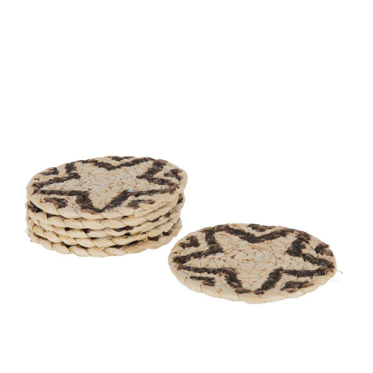 J-Line Star Untersetzer - Jute - Natur/Braun - - HomeDesign Knaus