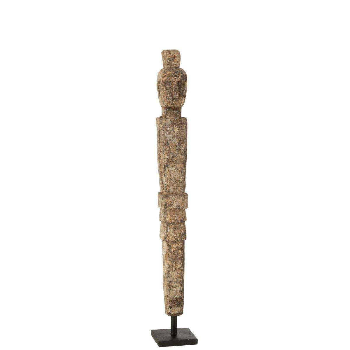 J-Line Statue Lauwra Albasia Holz Natur Klein - HomeDesign Knaus