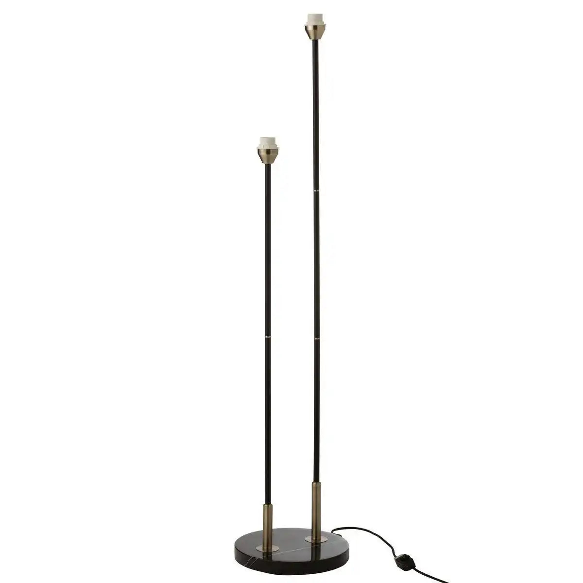 J-Line Stehleuchte Bollie - Stein/Marmor - Schwarz - HomeDesign Knaus