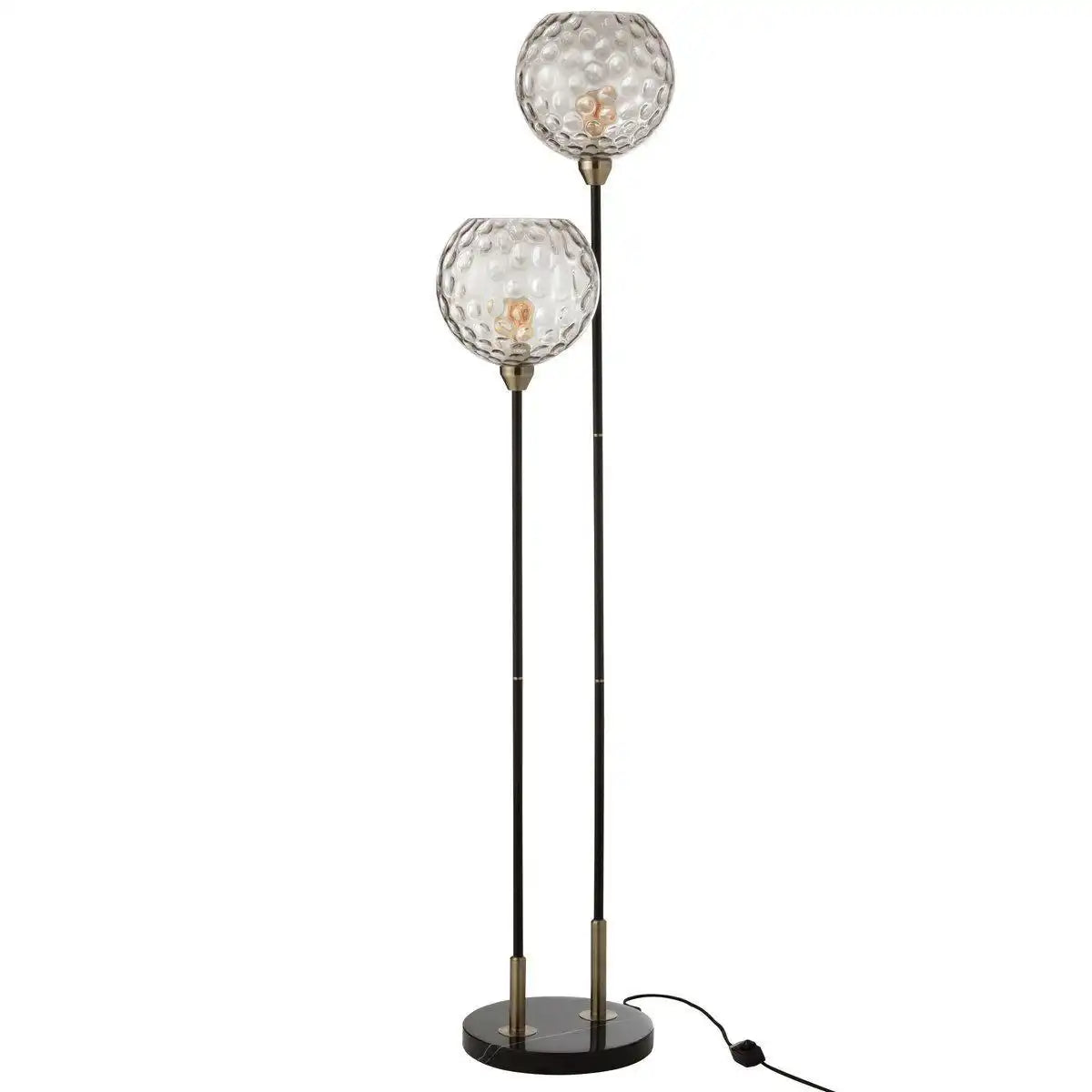 J-Line Stehleuchte Bollie - Stein/Marmor - Schwarz - HomeDesign Knaus