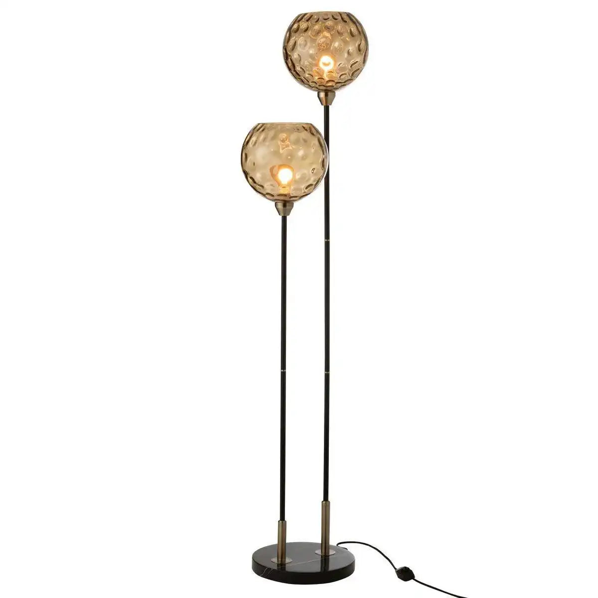 J-Line Stehleuchte Bollie - Stein/Marmor - Schwarz - HomeDesign Knaus