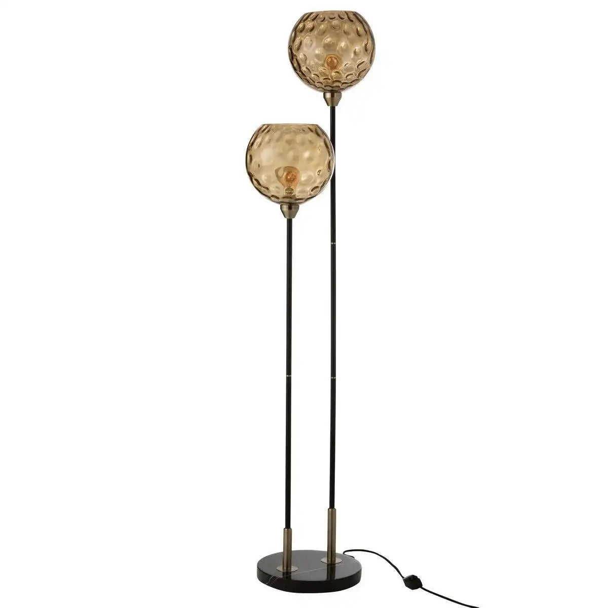 J-Line Stehleuchte Bollie - Stein/Marmor - Schwarz - HomeDesign Knaus